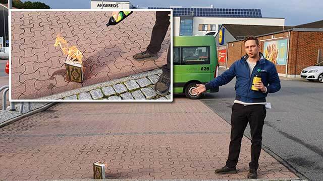 VIDEO: Här brinner Koranen i Angered