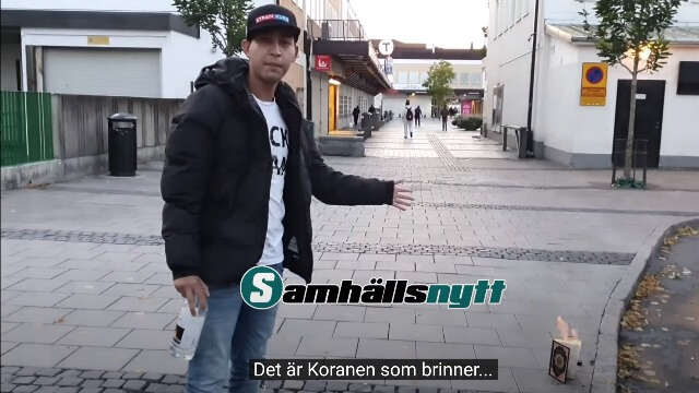 EXKLUSIV VIDEO: Här brinner Koranen i Rinkeby – Stram Kurs trotsar polisens förbud