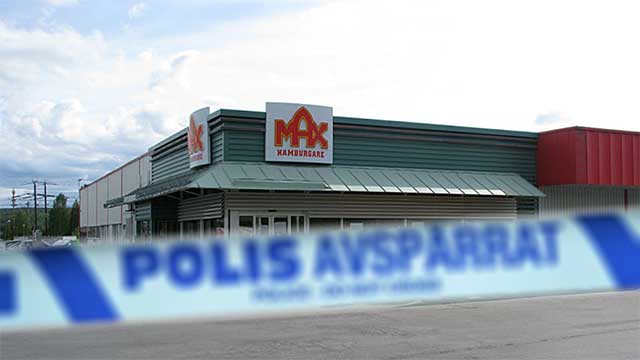 Man sköts ihjäl efter bråk på hamburgerrestaurang i Boden