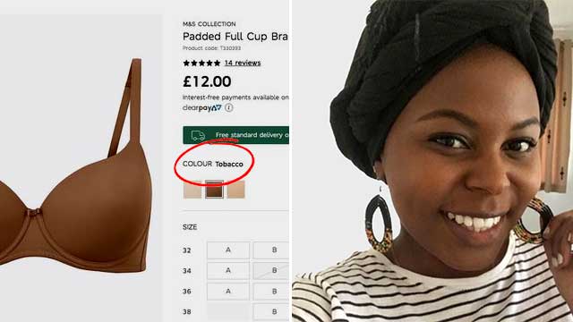 Klädföretag ber om ursäkt för ’dold rasism’ – kallade färg på behå för ”tobacco”