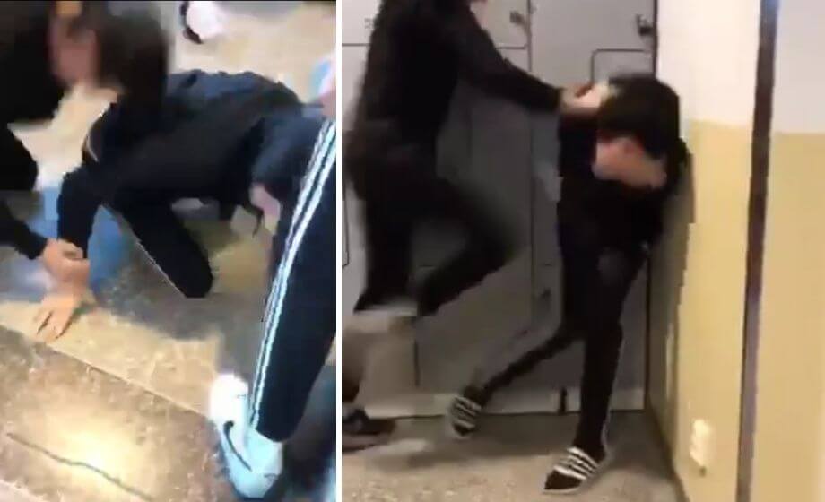 VIDEO: Pojke misshandlas i skolkorridor – ”Horunge”