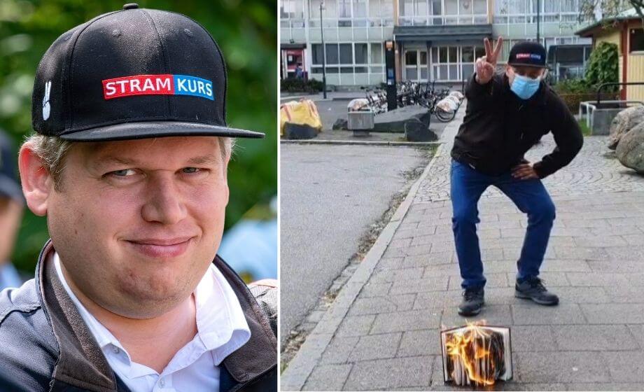 EXKLUSIV VIDEO: Här brinner Koranen i Rosengård – Rasmus Paludans parti trotsar indraget tillstånd