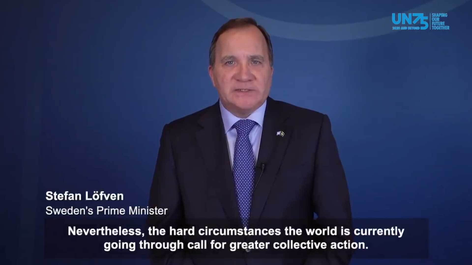Stefan Löfven lovar dystopisk framtid i videomanifest: ”The future we want”