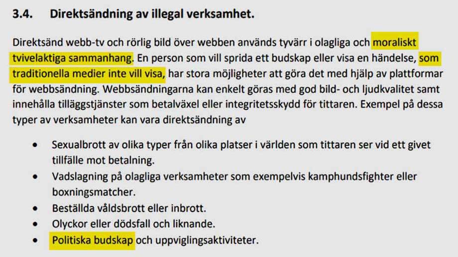 Grundlagsutredning: Endast ”traditionella medier” kan få rätt att sända webb-tv
