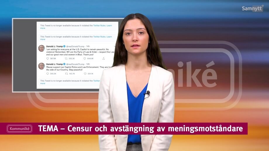 Kommuniké 16/1 2021: TEMA – Censur och avstängning av konservativa