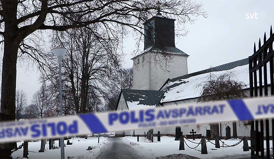 Terrorattentat mot kristen kyrka i islamdominerad Stockholmsförort