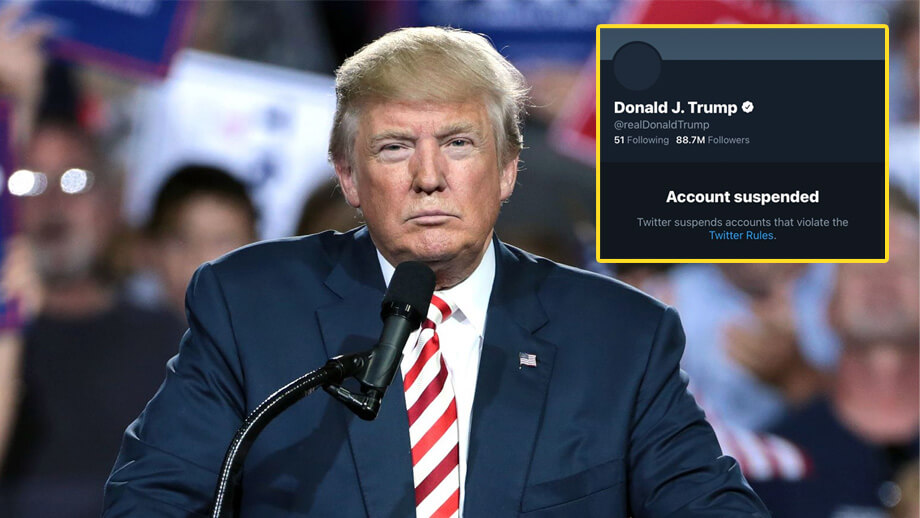 Donald Trump permanent borttagen på Twitter