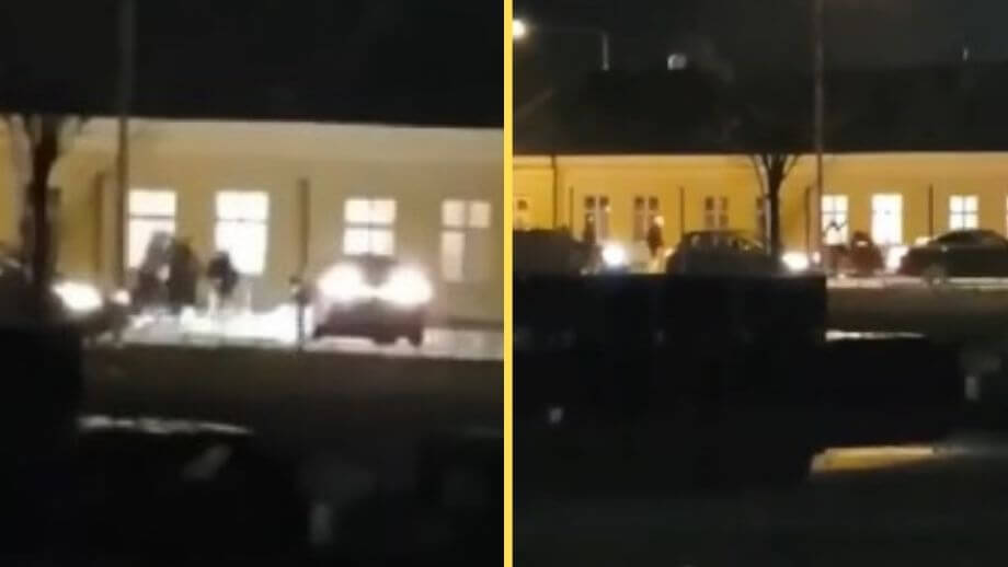 VIDEO: Vilt gängslagsmål i Helsingborg med flera skadade fångad på film