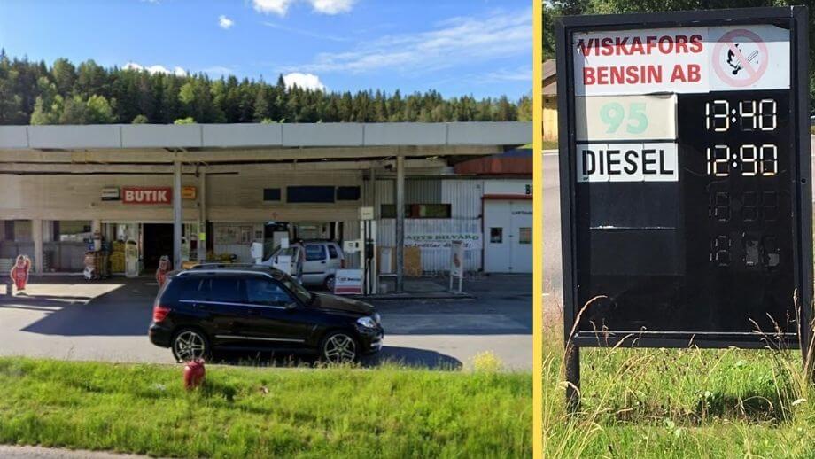 Bensinmack nära Borås har sålt vatten som bensin – flera bilar havererade