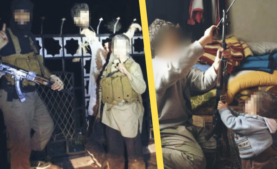 IS-barn tillbaka i Sverige – poserade med vapen och avhuggna huvuden