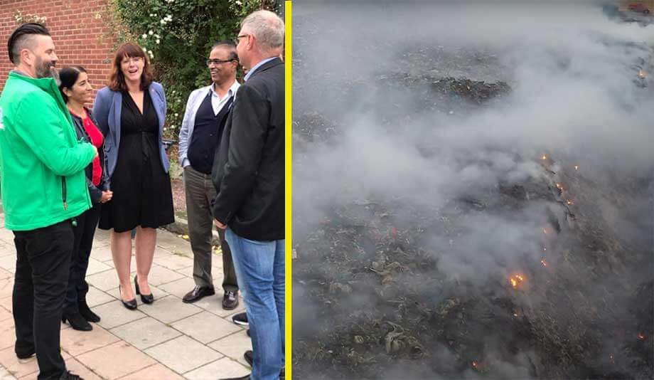 100 tusen ton sopor brinner i Botkyrka sedan november – ”Åker till stan för frisk luft”