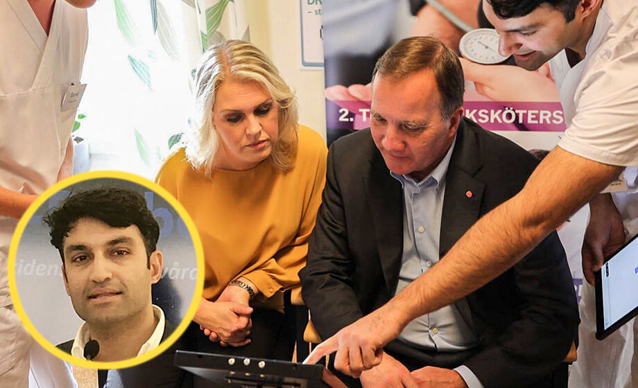 Löfven på bild mitt i vårdhärvan – nu väcks åtal för grovt mutbrott