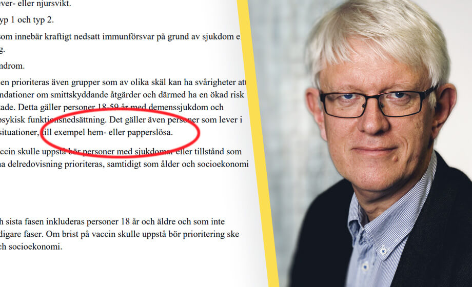 NYA BESKEDET: Illegala invandrarnas gräddfil – får förtur till coronavaccinet