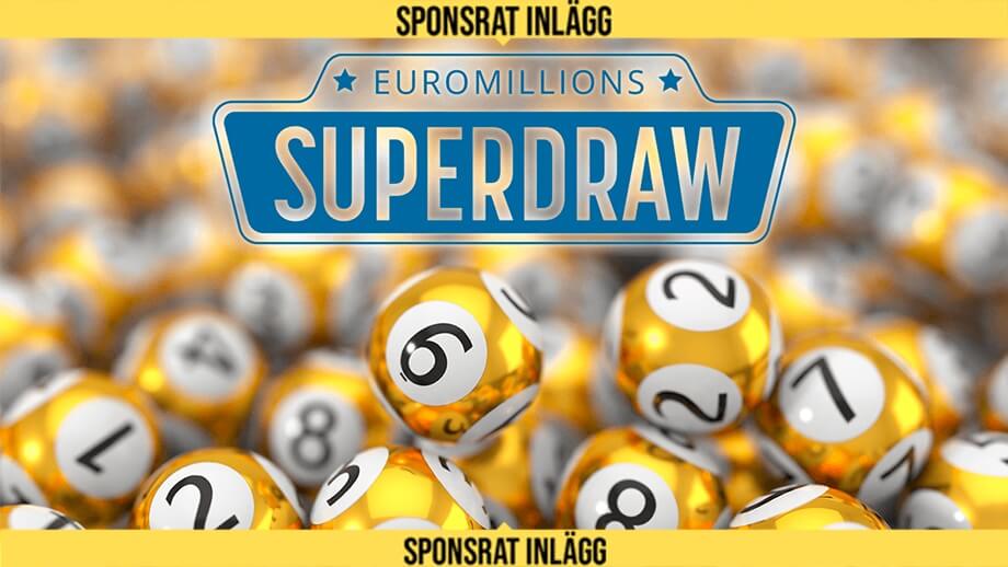 EuroMillions Superdragning har en rekordstor jackpott