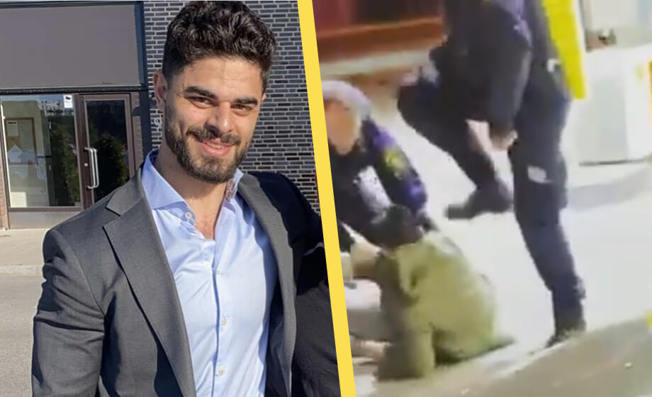 VIDEO: Här förnedrar polisen förortens advokat