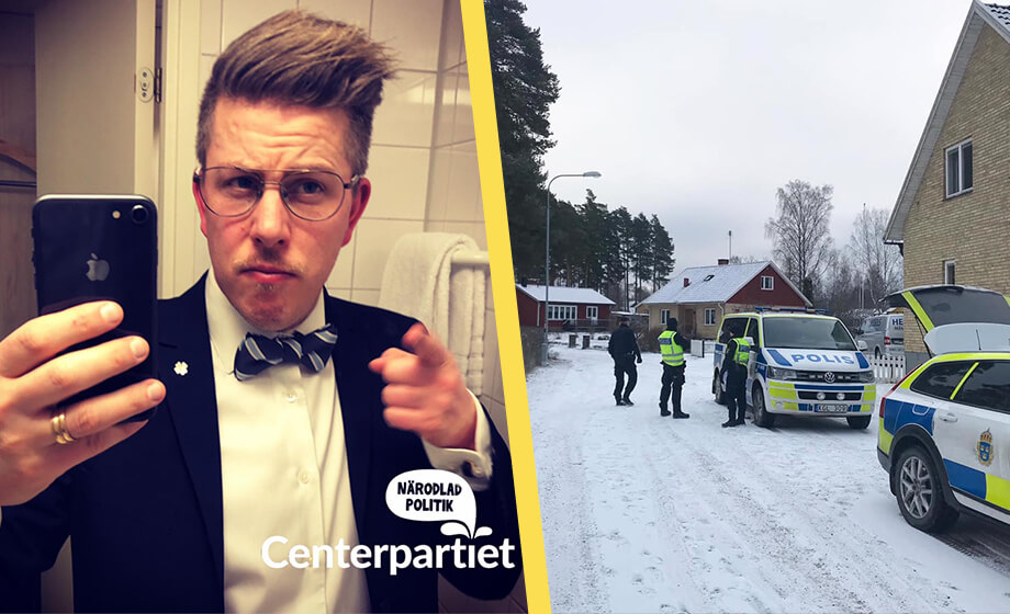 C-politiker fick kritiska mejl från folket – nu vaktar polisen hans hem