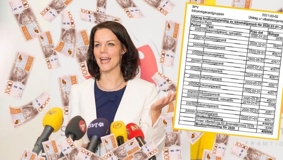 AVSLÖJAR: Pengaregn över Veronica Palm (S) – fick nästan tre miljoner från staten