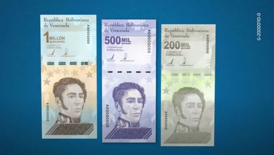 Enmiljonssedlar trycks i hyperinflationens Venezuela