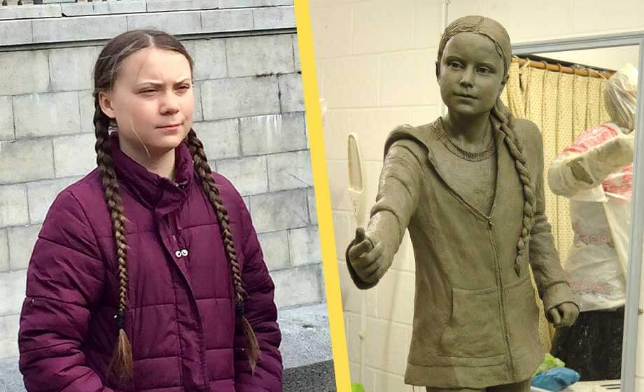 Greta Thunberg blir staty på brittiskt universitet