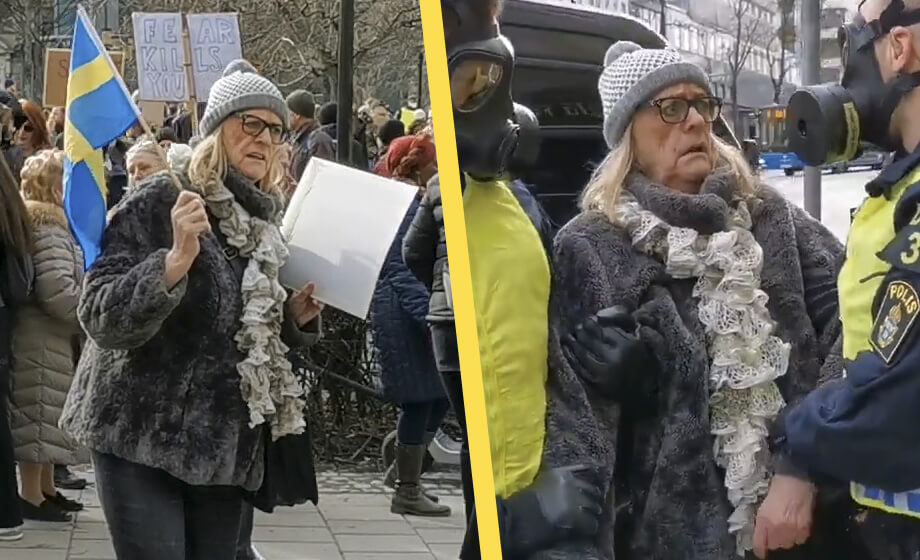 Inga-Britt, 76, viftade med svensk flagga – greps av polis: ”Varför gjorde de inte så mot BLM?”