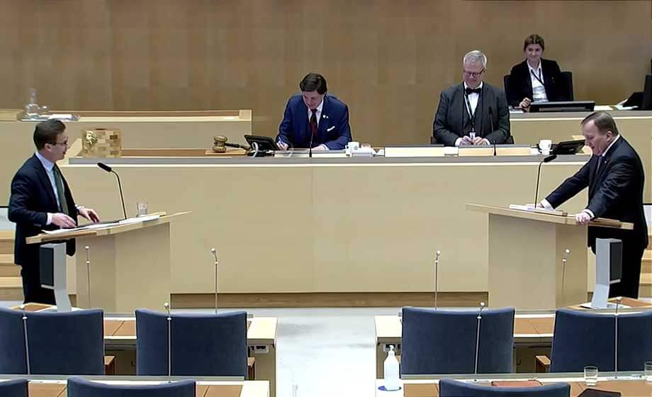 Konstellationen S, MP, C och V skulle få en majoritet av mandaten om det vore val idag