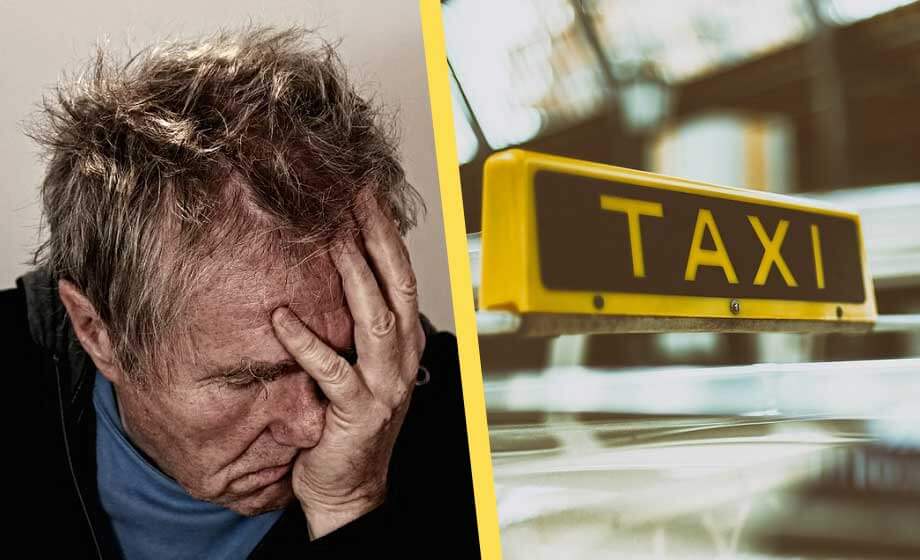 Läkare tvingade bort patient i taxi – avled