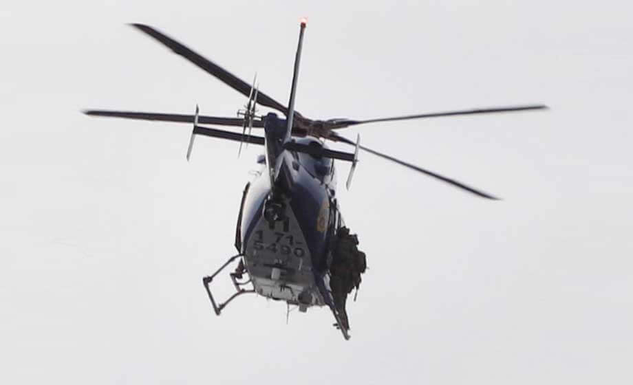 Tungt beväpnad polis i våldsamt ingripande mot jaktlag