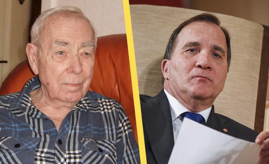 Stig, 89, kallade Löfven för fascist – då kom polisen och tog hans dator