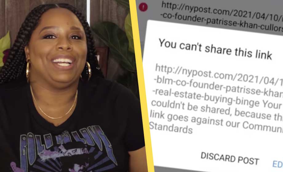 Facebook stoppar delning av artiklar om BLM-grundares miljonaffärer