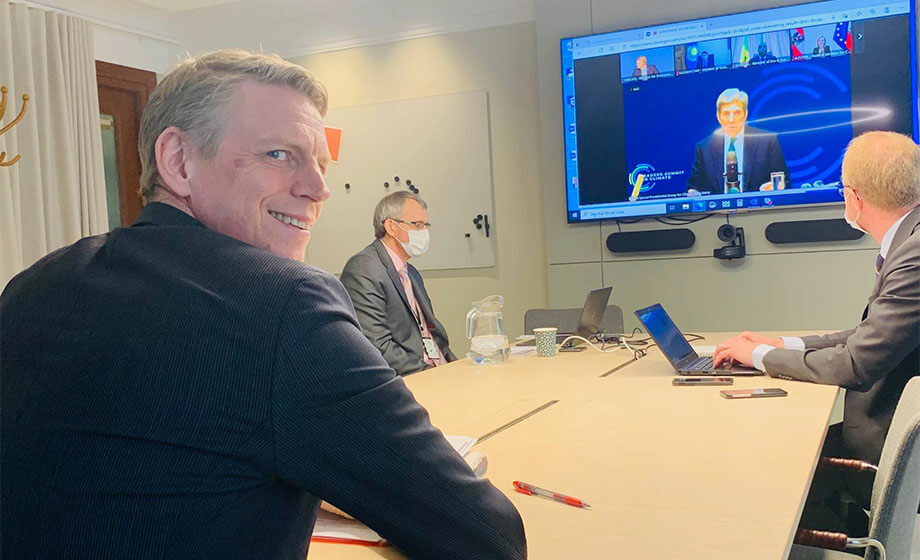 AVSLÖJAR: Bolund höll tal på Bidens klimatmöte innan det ens börjat