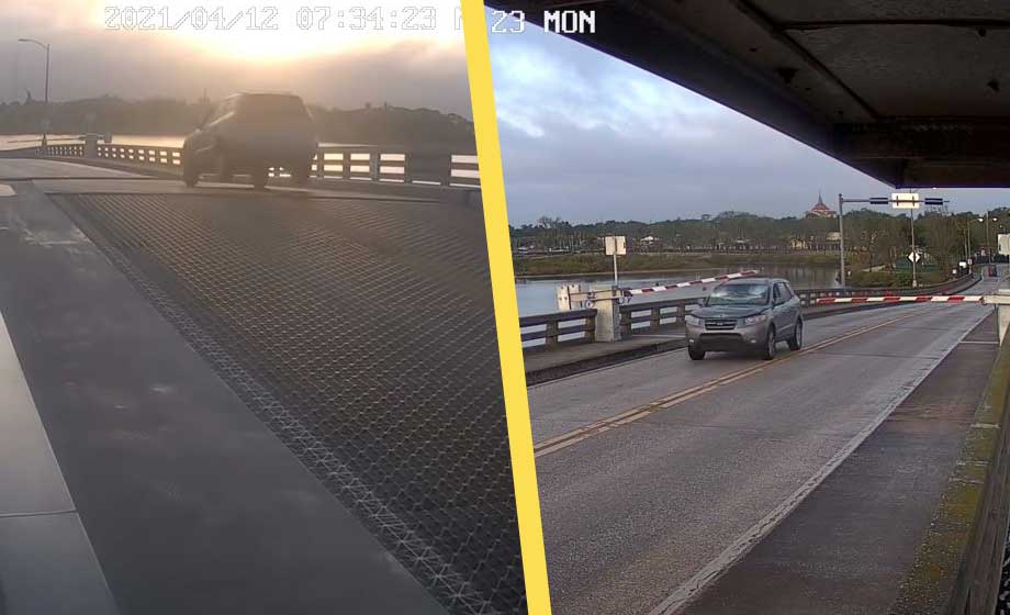 VIDEO: Här flyger Hyundain över öppen klaffbro