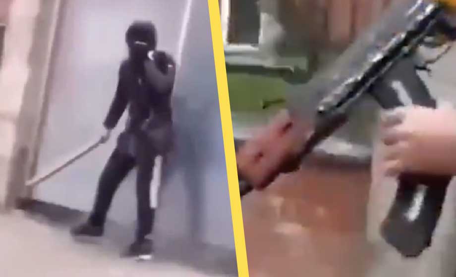 Tjetjener och kurder i blodiga strider i Belgien