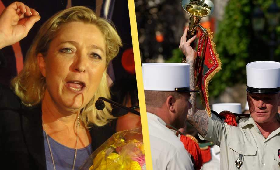 Franska generaler varnar för inbördeskrig – stöds av Le Pen