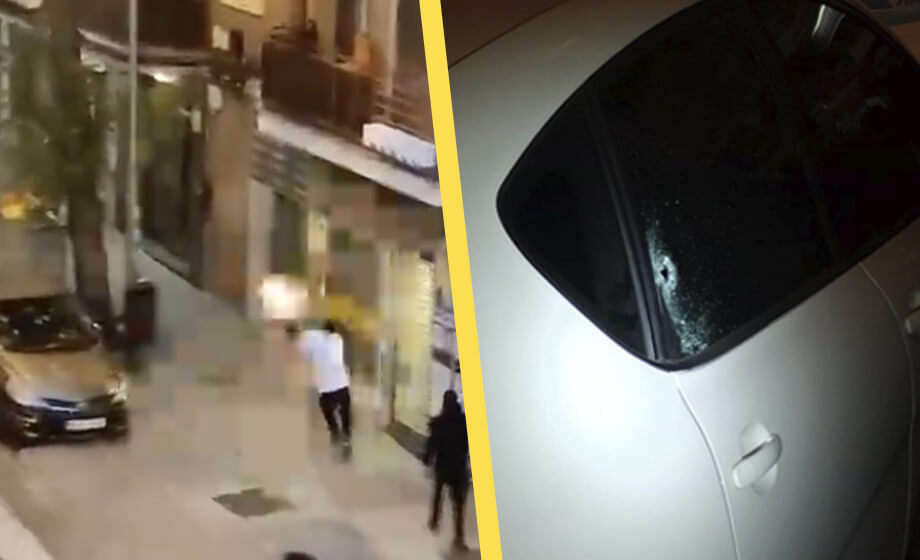 VIDEO: Vilda västern-skjutning mellan gäng i Madrid