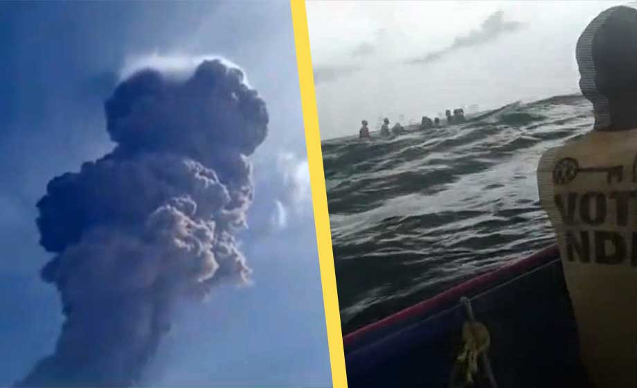 Bara Covid-vaccinerade evakuerades undan vulkanutbrott i Karibien