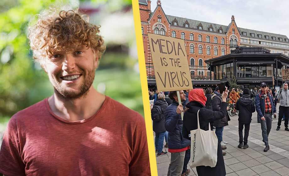 Filip Sjöström om lördagens demonstration: ”Till slut har vi ingen frihet kvar”
