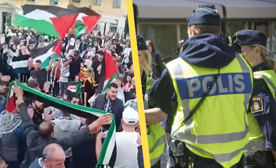 Polisen hyllar palestinsk demonstration: ”En bra sak”
