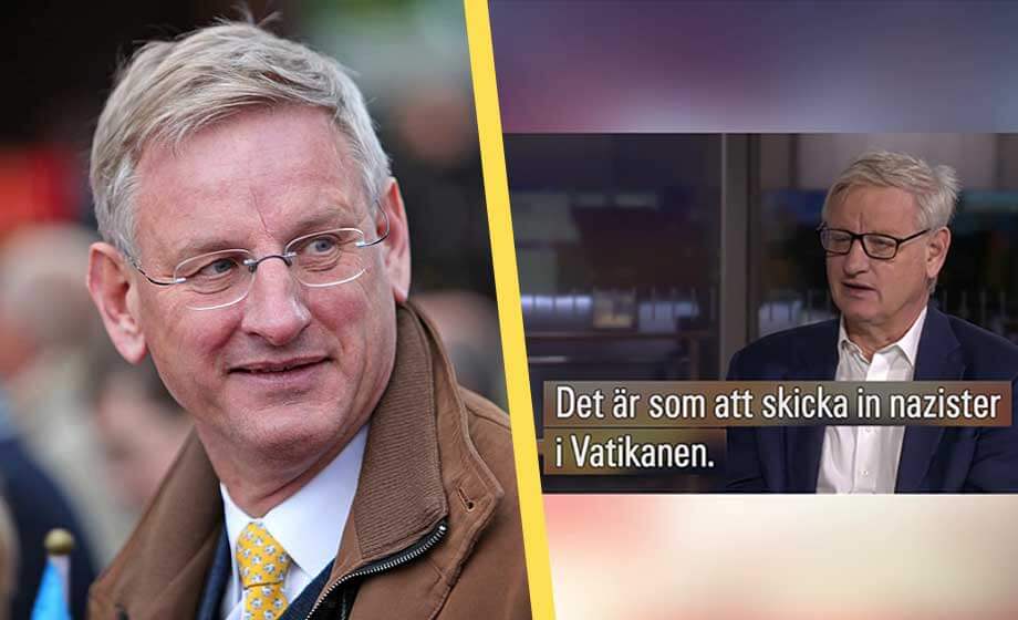 Carl Bildt: Israeler är nazister