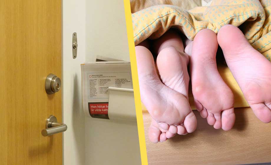 Personlig assistent låg med okänd person i brukares säng