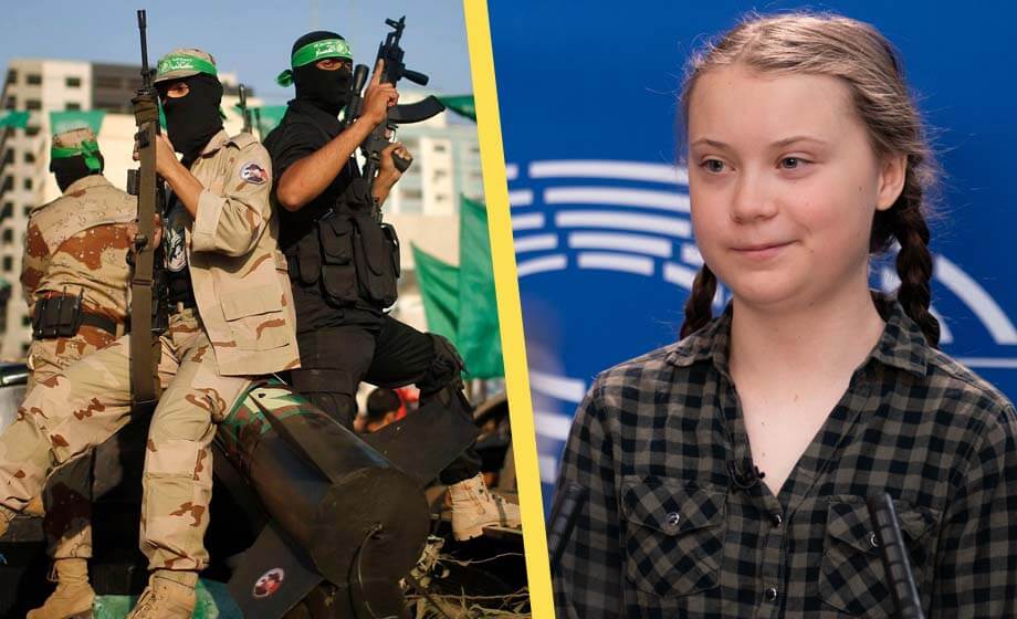 Splittring i Gretas klimatrörelse – kallar palestinska jihadister ”martyrer”