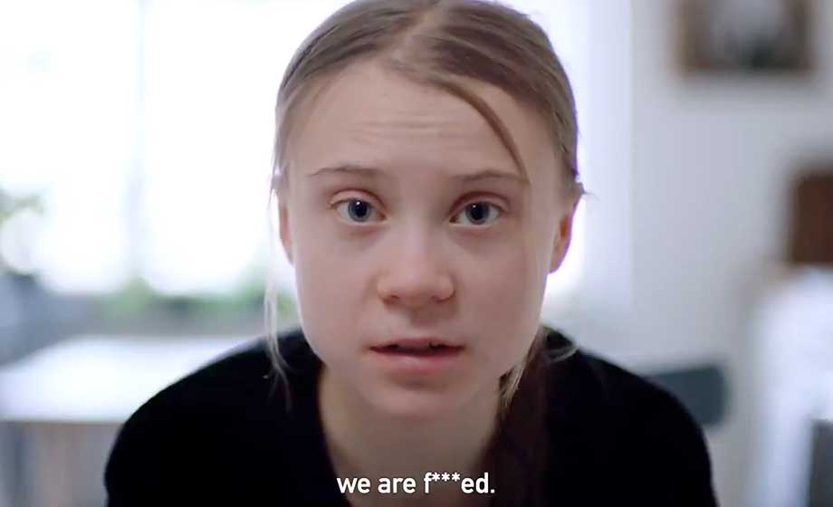 Greta Thunberg uppmanar till skrotning av kapitalismen