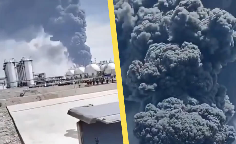 VIDEO: Fasansfull brand i Kina – gigantisk rökpelare syns på flera kilometer