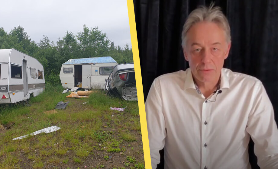 BILDEXTRA: Kommun lovade röja upp tiggarläger – inget har hänt på ett år