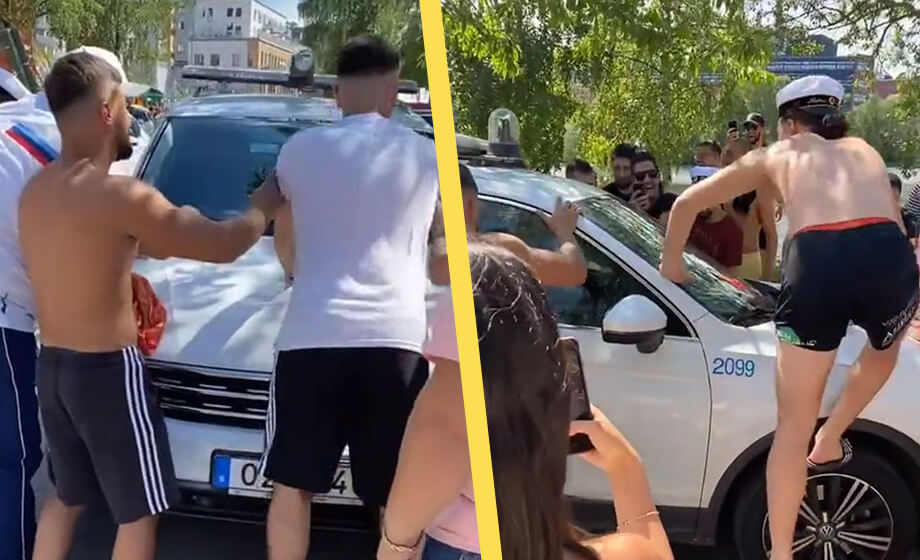 VIDEO: Parkeringsvakt omringas i Södertälje – ”Du kan dra åt helvete”