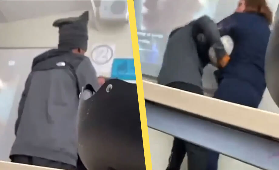 VIDEO: Läraren tog hand om boll i klassrummet – då blev det hotfullt