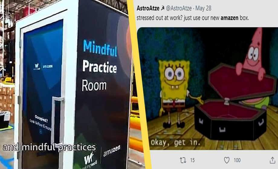 Amazon häcklas för plan på ”wellness-kammare” till personalen