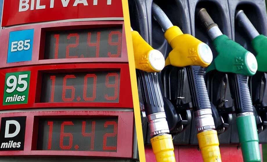Bensinpriset rusar inför semestrarna