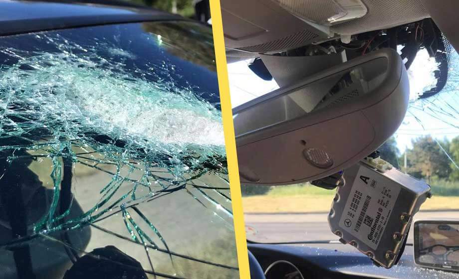 Danska bilister utsätts för stenkastning på skånsk väg