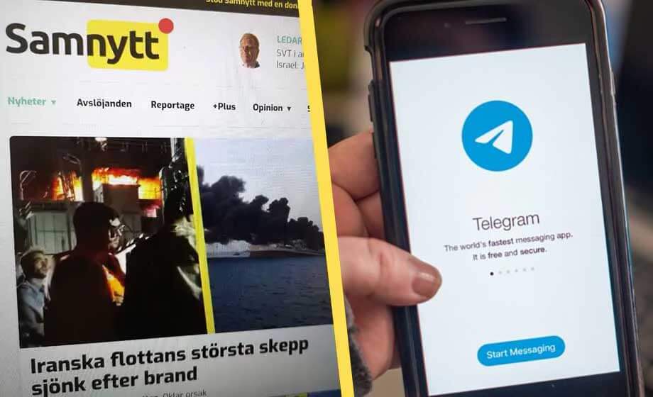 Samnytt startar Telegram-kanal