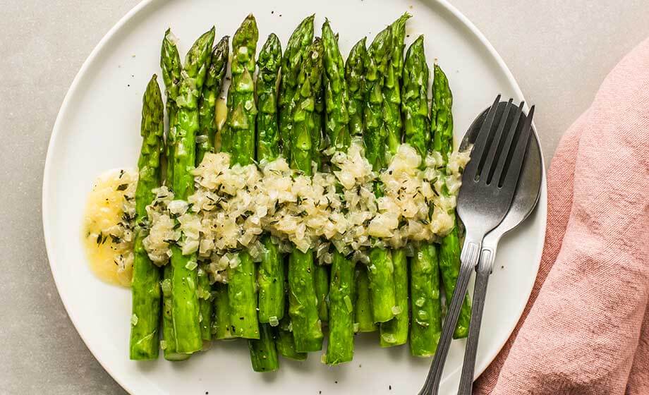 Recept på sparris i belgisk lagdatabas